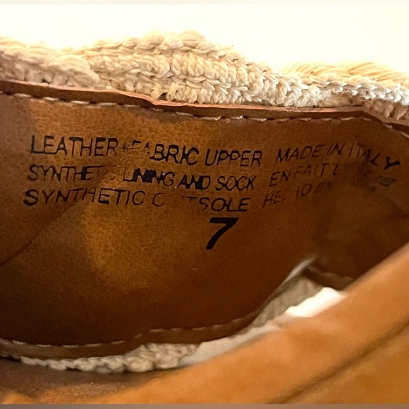 Seychelles Jump for Joy Women's Wood Heeled Sandals w Macrame Detail Size 7 - Picture 13 of 14